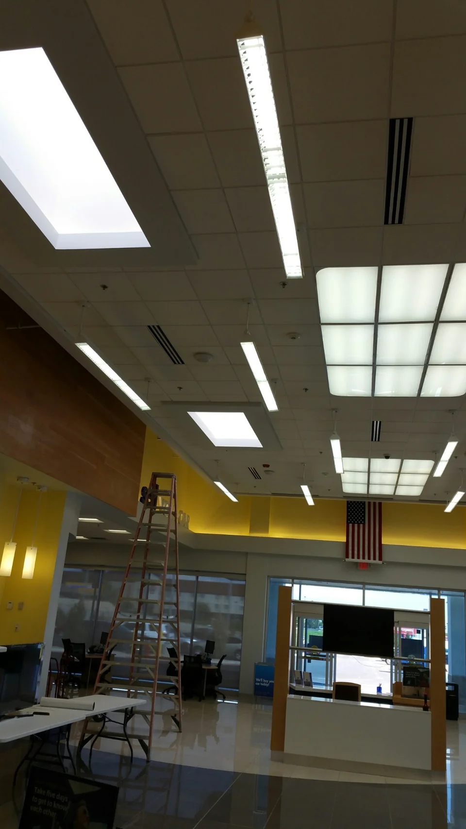 Commercial interior lighting